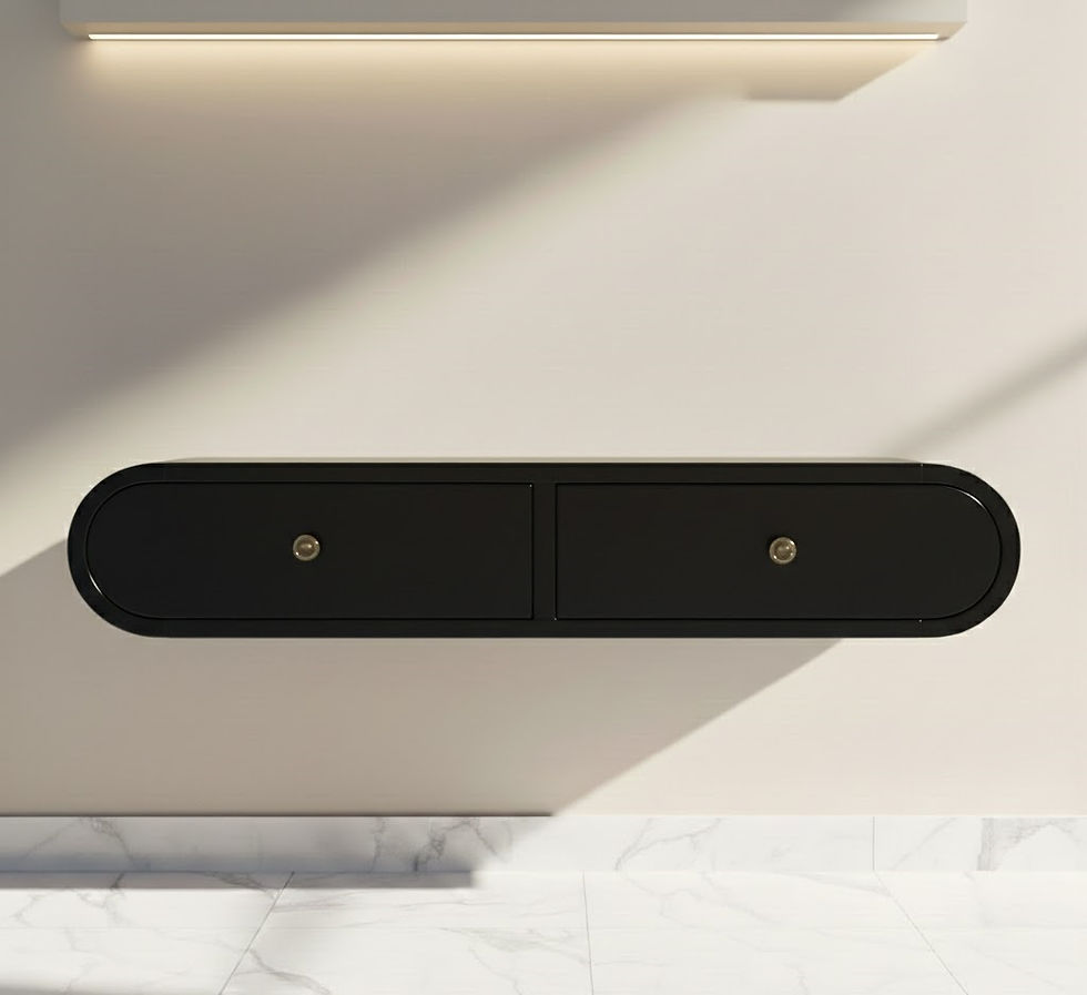 Thumbnail: Wall-mounted Solid Wood Console Table9