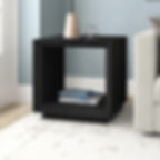 Camry Solid Wood End Table Black