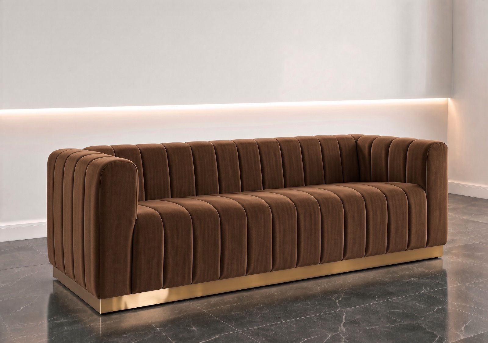Popular 3 Seater Sofa Online India Side View