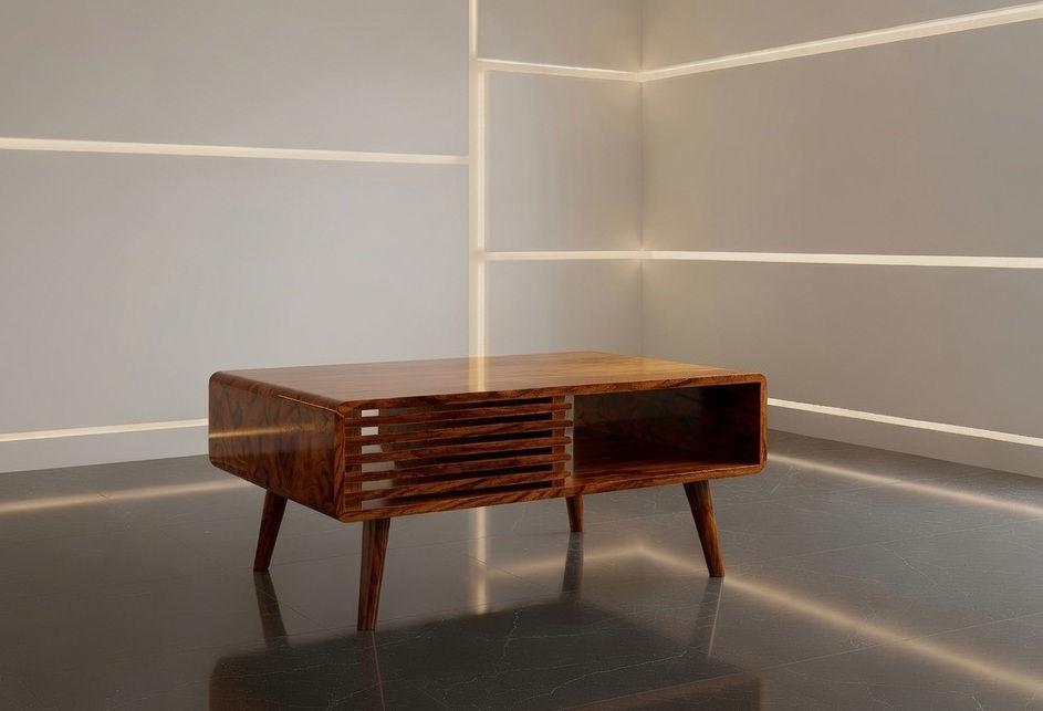 Branded Wooden Coffee Table1