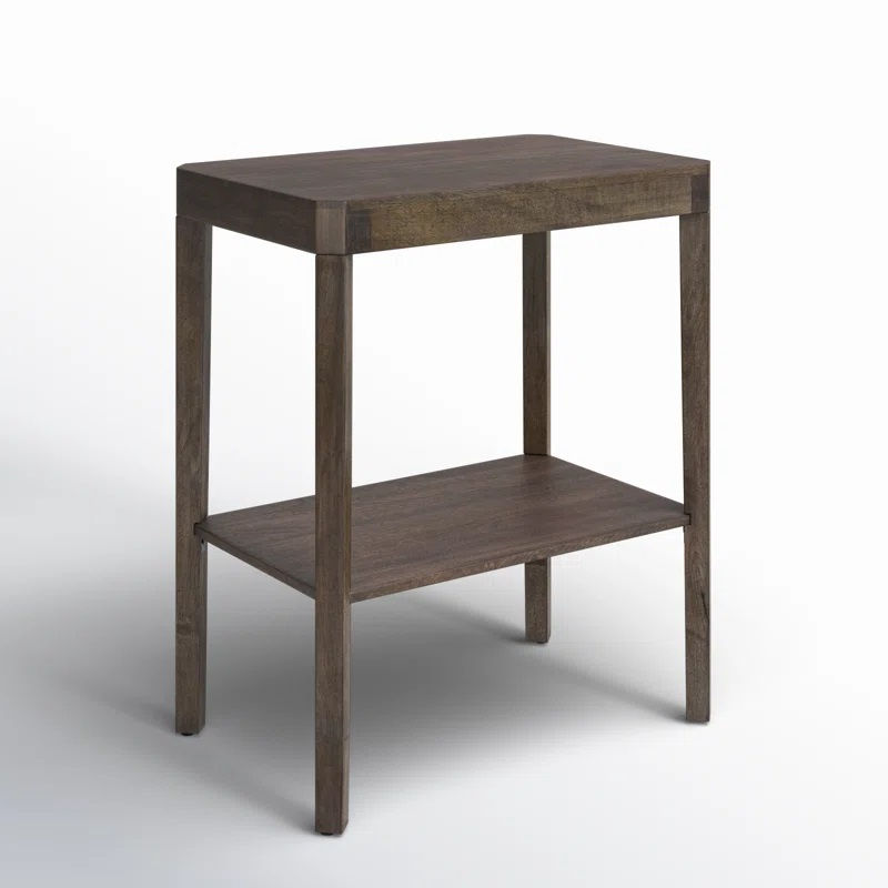 Thumbnail: Arden Solid Wood Side Table Brown Full