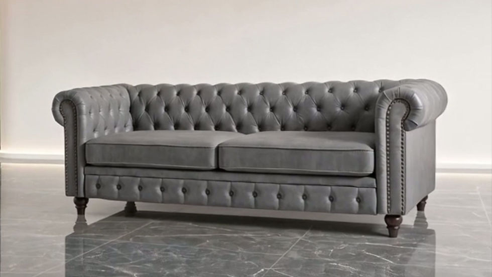 Thumbnail: Royal Chesterfield 3 Seater Sofa Side View