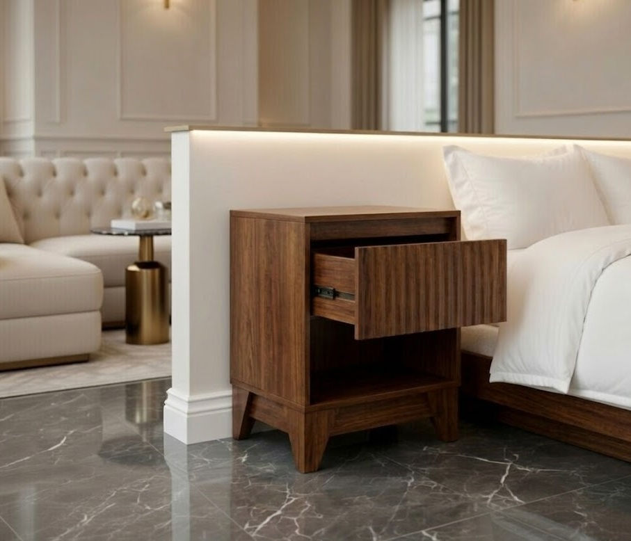 Premium Solid Wood Nightstand