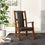 Thumbnail: Modern Wooden Rocking Chair Black