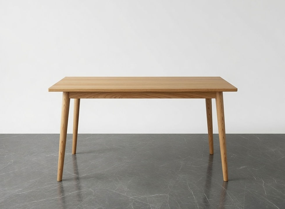 Thumbnail: Stylish 4 Seater Wooden Dining Table7