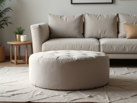Premium Round Ottoman Stool for Modern Homes