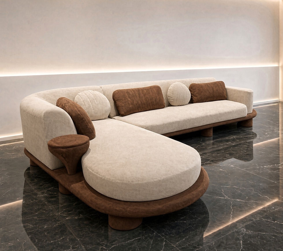 Affordable L Shaped Corner Sofa India Cream