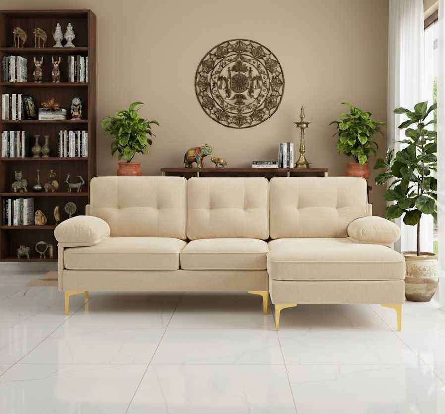Thumbnail: Premium Knox L Shaped Sofa Online Bangalore