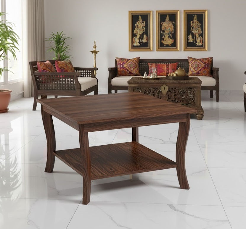 Thumbnail: Antique Teak Wood Coffee Table For Living Room2