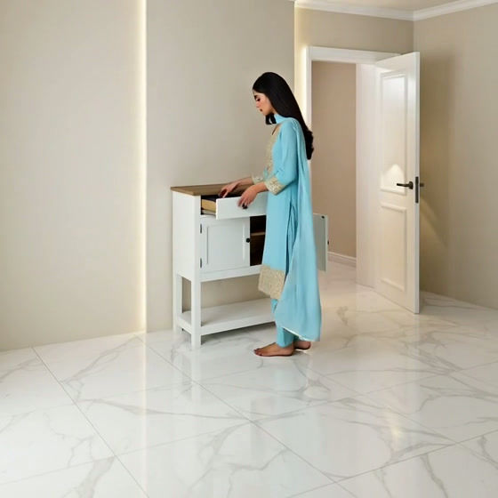 Thumbnail: Solid Wood Console Table With Storage3