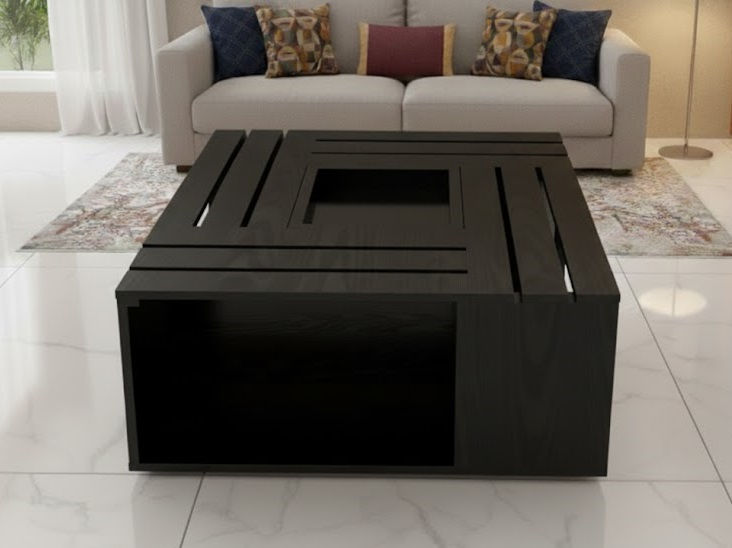 Thumbnail: Atlas Solid Wood Coffee Table With Storage10
