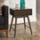 Thumbnail: Merry Solid Wood Side Table Brown