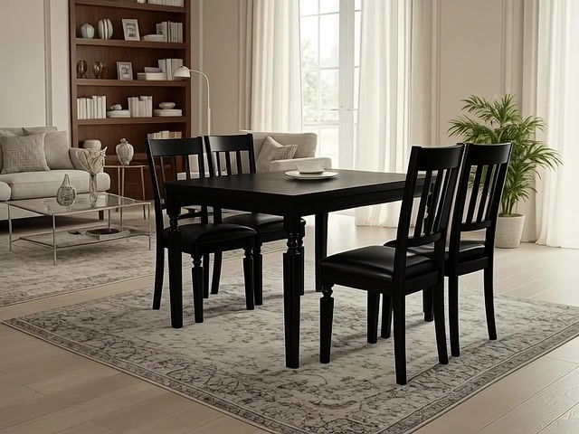 Thumbnail: Orion 4 Seater Dining Table Set11