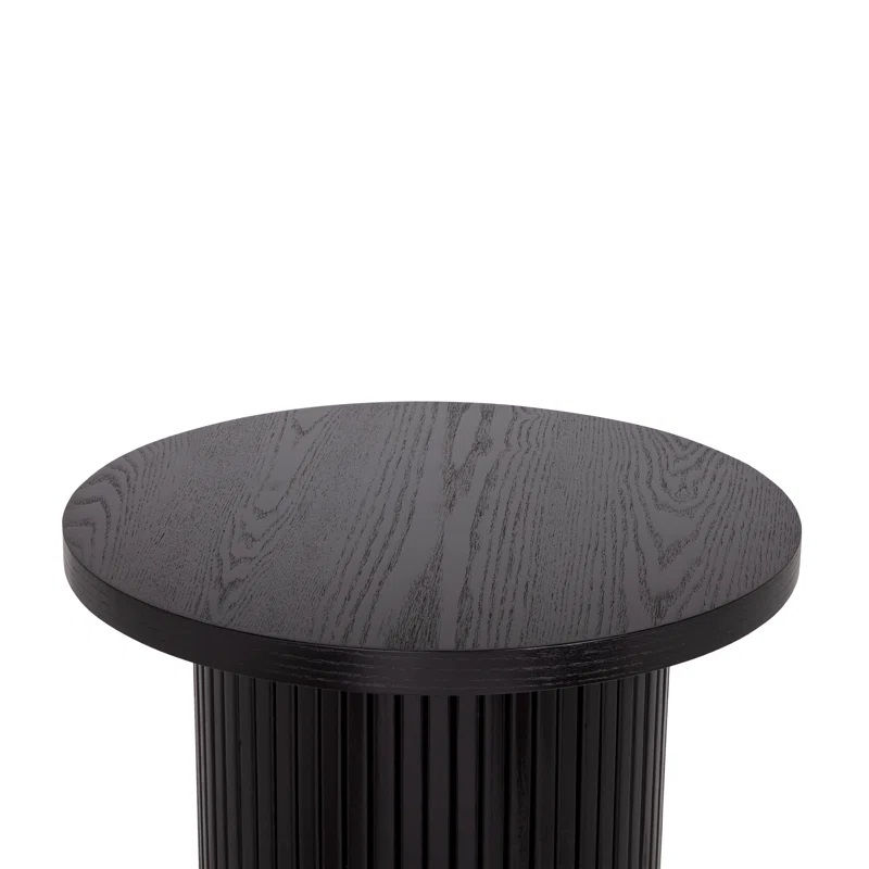 Thumbnail: Orion Solid Wood Side Table Black Side
