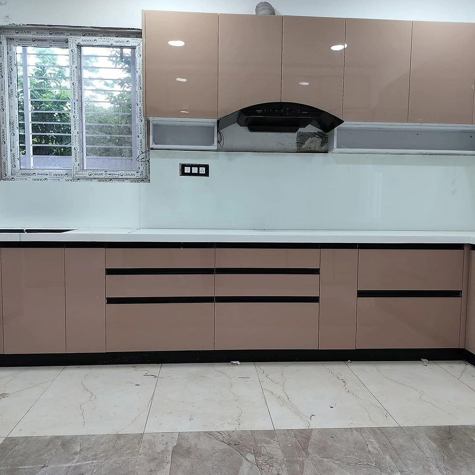 RUBY MODULAR KITCHEN AND INTERIOR FRONT VIOEW