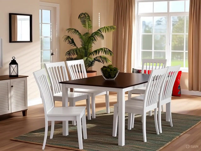 Thumbnail: Coco 6 Seater Dining Table Set6