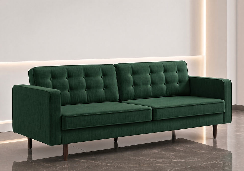 Premium Three Seater Couch Side VIew