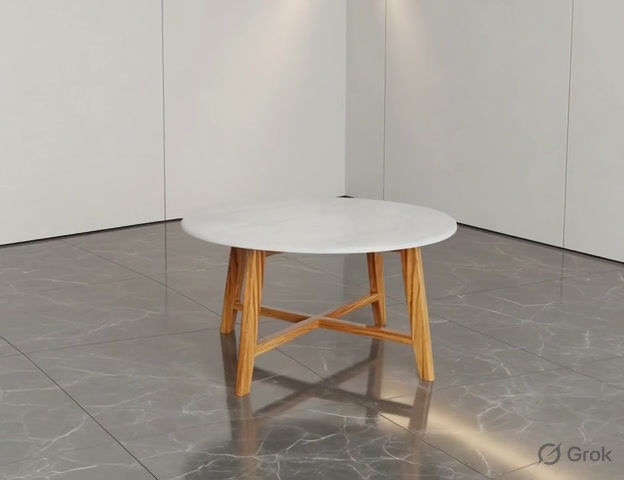 Thumbnail: Round White Marble Center Table7
