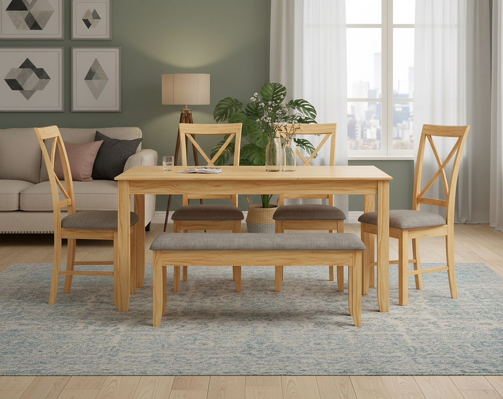 Thumbnail: Cassa 6 Seater Dining Table Set10