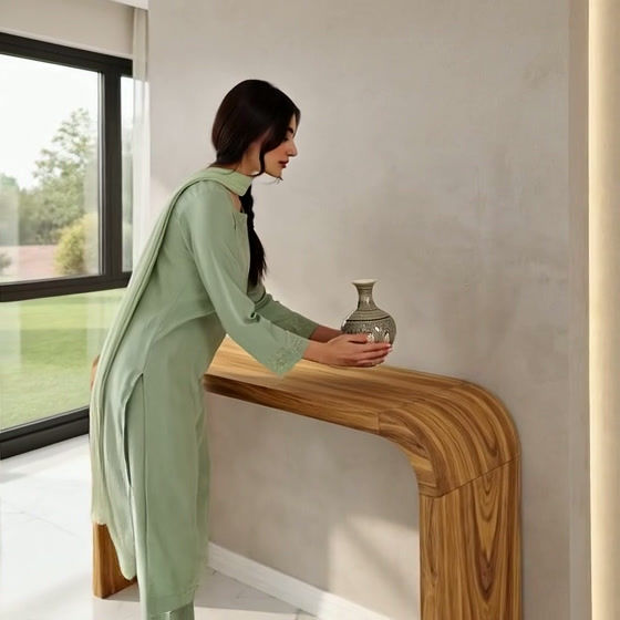 Thumbnail: Hallway Solid Wood Console Table5