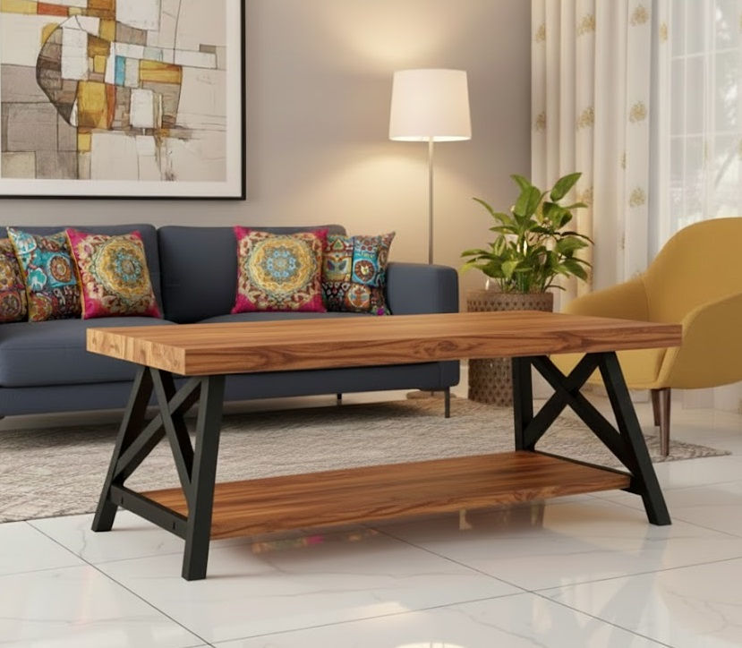 Thumbnail: Rustic Solid Wood Coffee Table3
