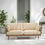 Thumbnail: Premium Natural Rattan Cane 3 Seater Sofa Online Chennai