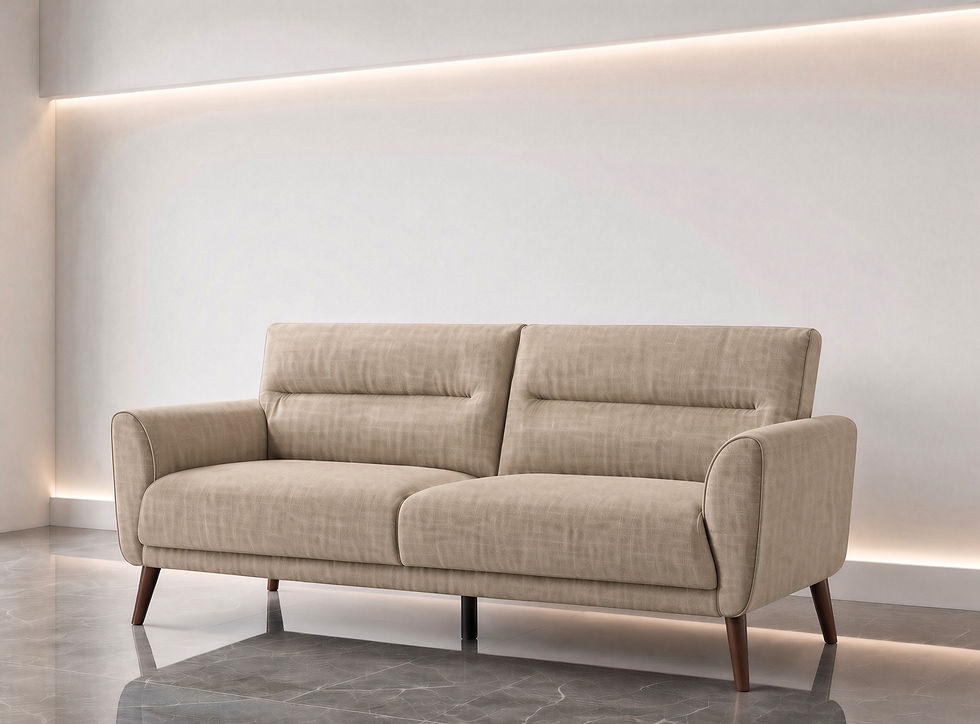 Royal Style Three Seater Sofa Side View