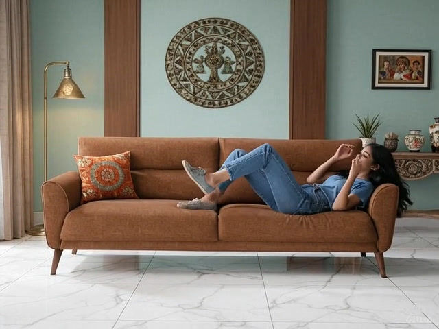 Thumbnail: Premium Elizabeth 3 Seater Sofa Online Mumbai