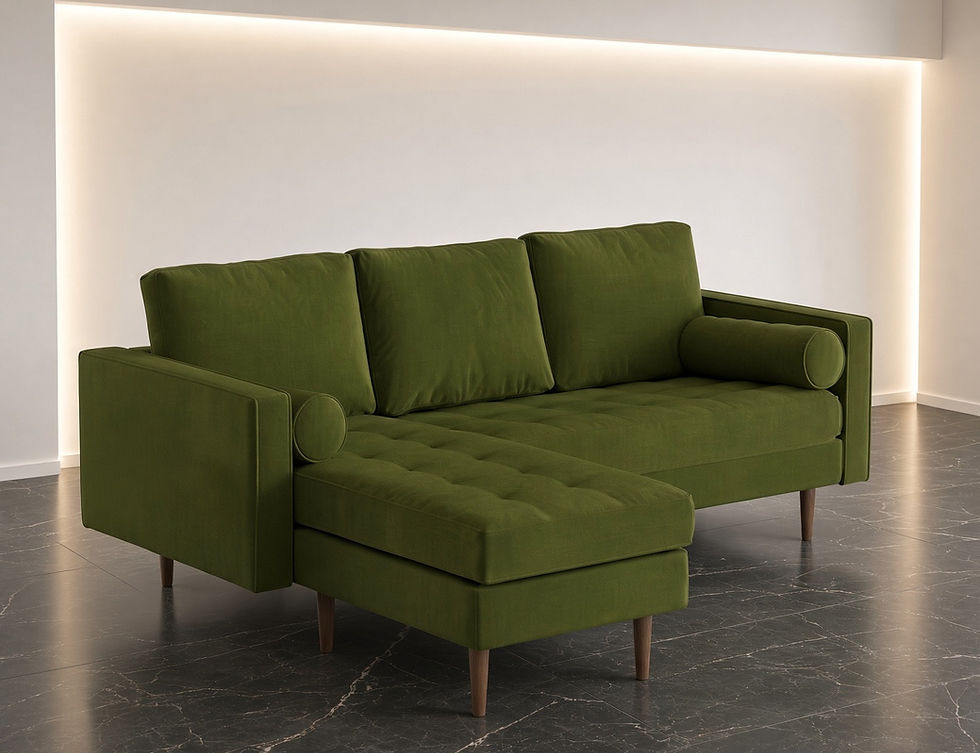 Modular L Shaped Sectional Sofa green