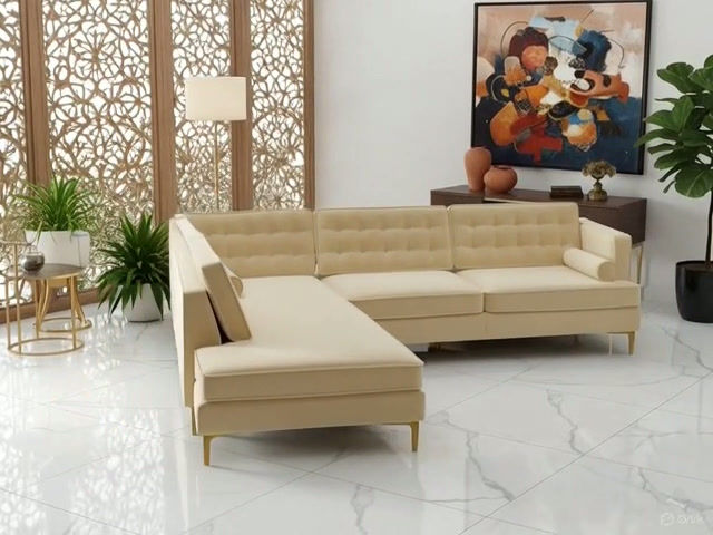 Thumbnail: Premium Deluxe Corner Sofa Online Hyderabad