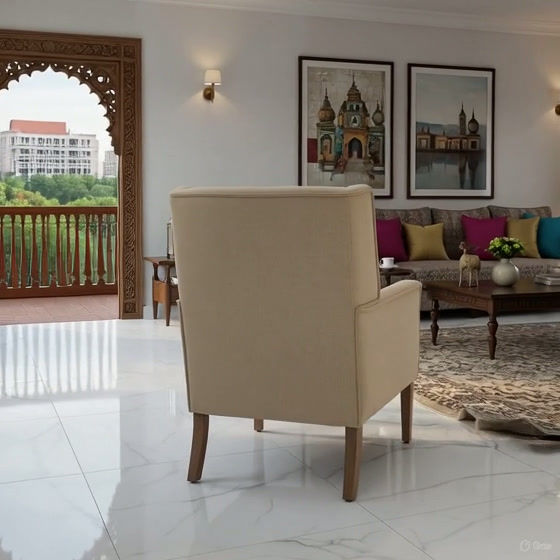 Thumbnail: Premium Galaxy Upholstered Bedroom Chair Online Pune