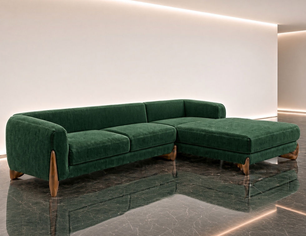 Affordable L Shaped Sectional Sofa green
