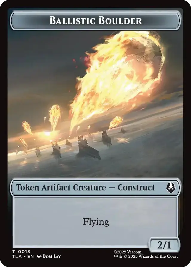 Ballistic Boulder // Soldier Double-Sided Token - Avatar: The Last Airbender