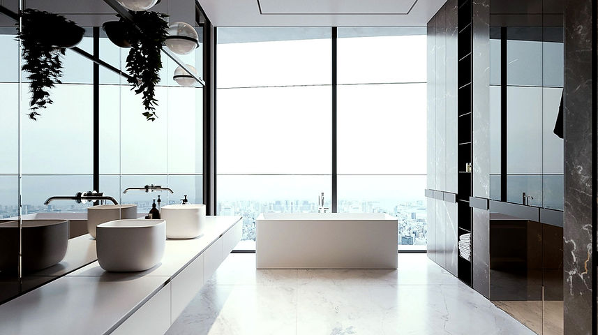 Custom Design Modern Bathroom Floating Vanity
