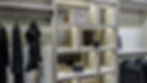 VelArt Custom design closet with open shelves enganced by LED lights