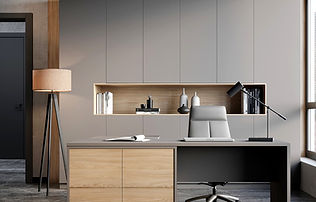 Modern Home Office Built-in Furniture