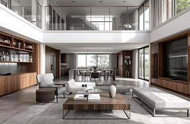 Custom design modern bar and wine cellar with glass doors by VelArt