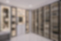VelArt Custom Design Luxury Closet with Glass Doors, Miami