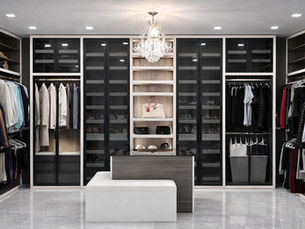 VelArt custom modern walk-in closet, Miami