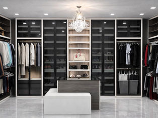 VelArt custom modern walk-in closet, Miami