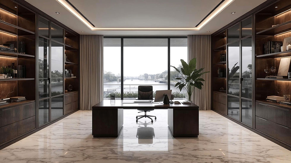 South Florida custom design home office by VelArt