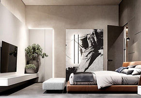 Modern master bedroom design, Miami