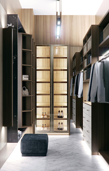 Custom Design Closet with LED by VelArt