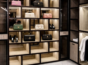 VelArt custom high-end walk-in closet, Miami