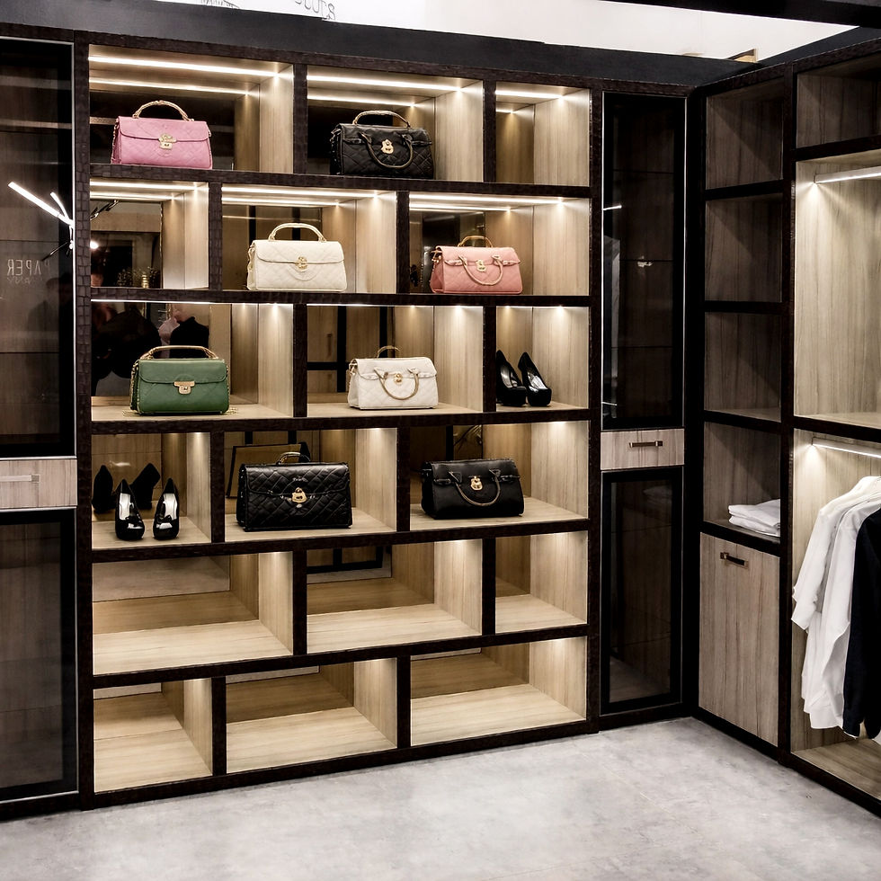 VelArt custom high-end walk-in closet, Miami