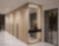 VelArt Custom Built-in Closet with Mirror, Miami