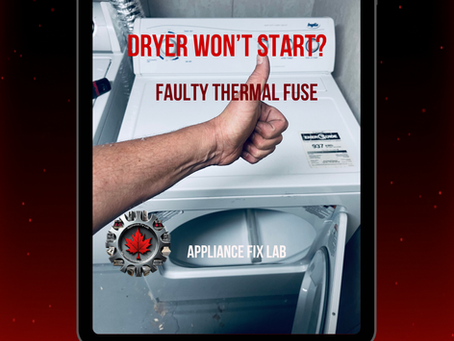 Inglis Dryer Won’t Start: Thermal Fuse Replacement and Internal Lint Cleaning