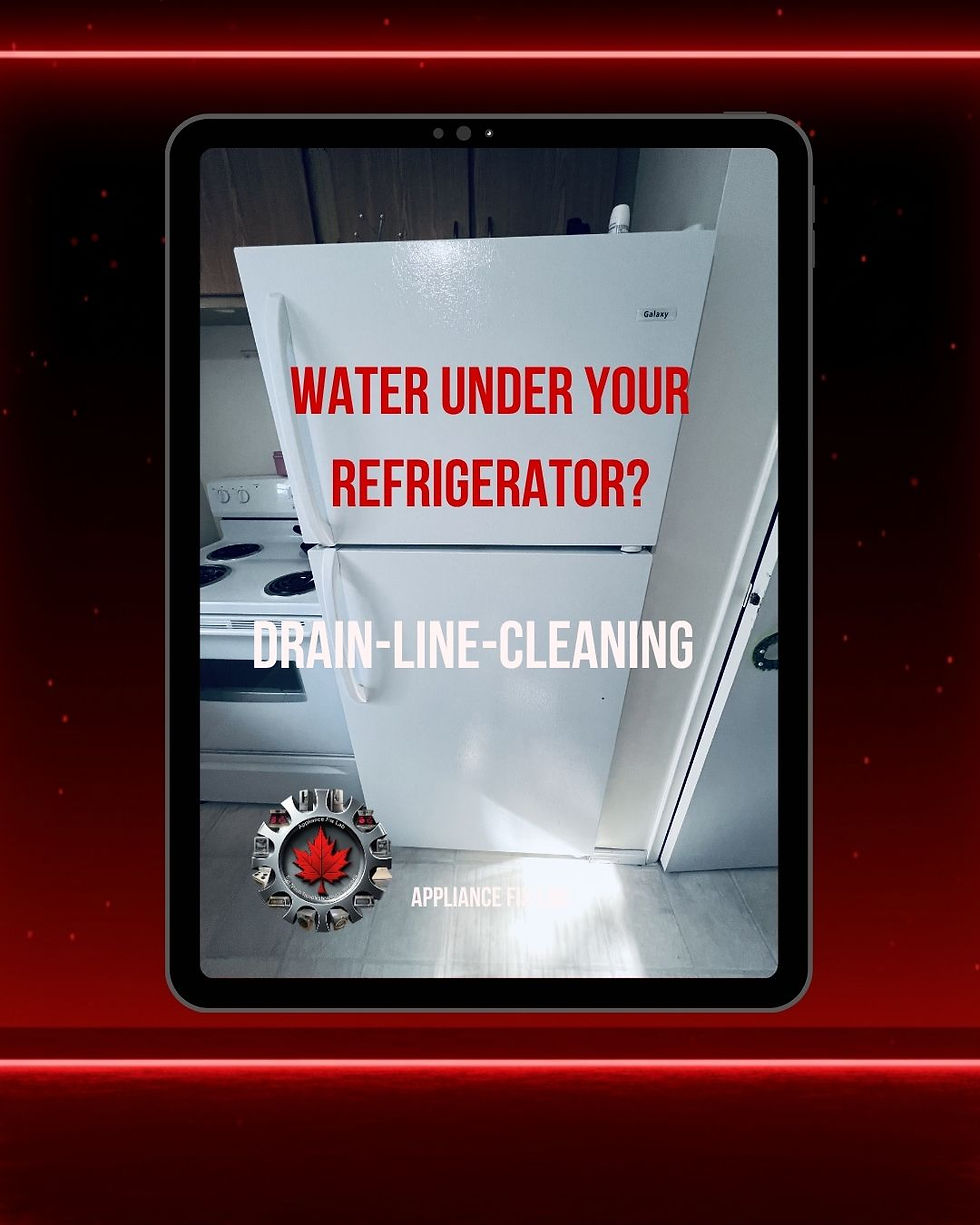 Water Leaking From the Bottom of a Refrigerator? A Blocked Drain Line Was the Cause