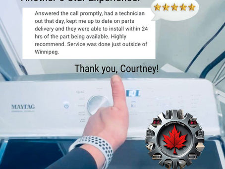 ★★★★★ 5-Star Appliance Repair Reviews in Winnipeg