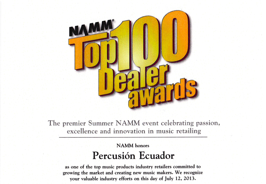 Premio otorgado por NAMM Show 2012